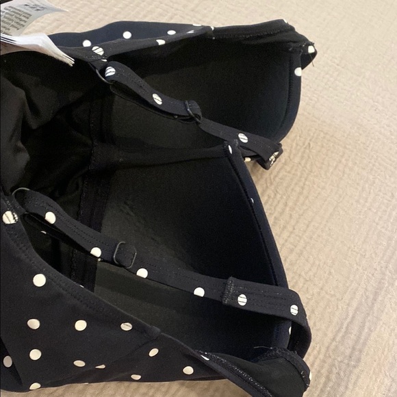 Nip Tuck  SWIM Black Polka Dot One Piece Swimsuit. Size 10 - Picture 6 of 8